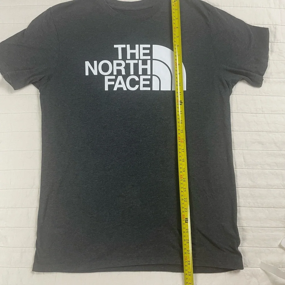 The North Face Charcoal Grey Tee with Iconic White Logo Mens Medium